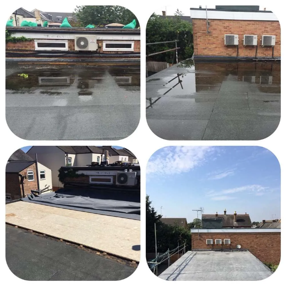 Epdm rubber flat roof