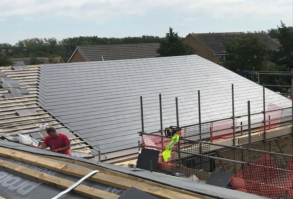 Eternit slate roof