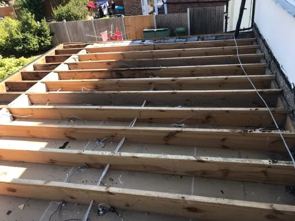 Existing flat roof