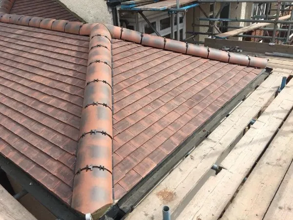 Tiled roof house progress