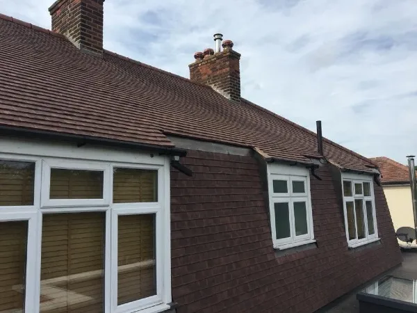 Tiled roof romford below